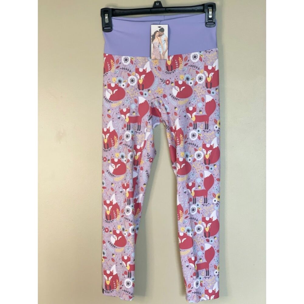 Eleve Lacey Foxtrot dance leggings Junior Size Medium-could fit adult XS NEW n22